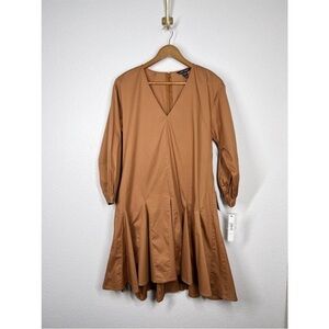 Maggy London Adobe Cotton Poplin Dress